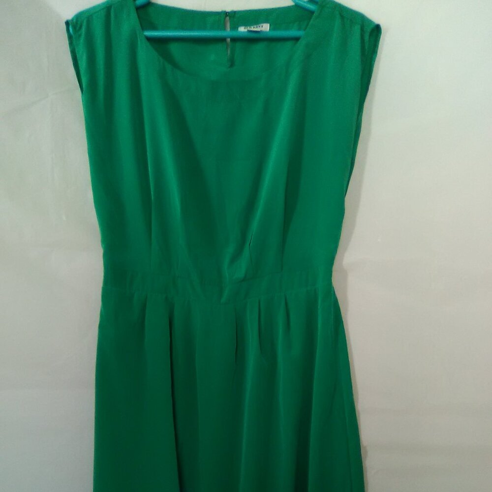 Old Navy Sleeveless Summer Dress Color Solid Green Size XS
